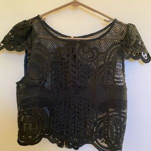 Lace crop top